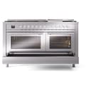 Professional Plus II 60 UP60FWMPSS Freestanding Dual Fuel Range with 9 Sealed Burners with Griddle Double Oven with Triple Glass Door view 6