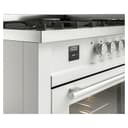 Professional Plus II 60 UP60FWMPWH Freestanding Dual Fuel Range with 9 Sealed Burners with Griddle Double Oven with Triple Glass Door with Stainless Steel knobs view 7