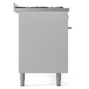 Professional Plus II 60 UP60FWMPWH Freestanding Dual Fuel Range with 9 Sealed Burners with Griddle Double Oven with Triple Glass Door with Stainless Steel knobs view 9