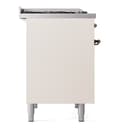 Nostalgie II 40 UPD40FNMPAWB Freestanding Dual Fuel Range with 6 Sealed Burners with Griddle Double Oven with Triple Glass Door with Bronze knobs view 9