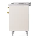 Nostalgie II Series 40 inch Freestanding Dual Fuel Range with Natural Gas, 6 Sealed Burners, Double Ovens, 4.3 cu. ft. Total Oven Capacity, Griddle, Convection Oven, Continuous Grates, Viewing Window, Storage Drawer with Brass Trim view 10