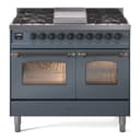 Nostalgie II 40 UPD40FNMPBGB Freestanding Dual Fuel Range with 6 Sealed Burners with Griddle Double Oven with Triple Glass Door with Bronze knobs view 1
