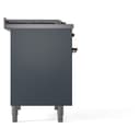 Nostalgie II 40 UPD40FNMPBGB Freestanding Dual Fuel Range with 6 Sealed Burners with Griddle Double Oven with Triple Glass Door with Bronze knobs view 9