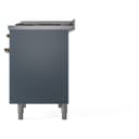 Nostalgie II 40 UPD40FNMPBGG Freestanding Dual Fuel Range with 6 Sealed Burners with Griddle Double Oven with Triple Glass Door with Brass knobs view 10
