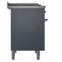 Nostalgie II 40 UPD40FNMPBGP Freestanding Dual Fuel Range with 6 Sealed Burners with Griddle Double Oven with Triple Glass Door with Copper knobs view 9