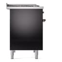 Nostalgie II Series 40 inch Freestanding Dual Fuel Range with Liquid Propane, 6 Sealed Burners, Double Ovens, 4.3 cu. ft. Total Oven Capacity, Griddle, Convection Oven, Continuous Grates, Storage Drawer with Bronze Trim view 9