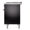 Nostalgie II 40 UPD40FNMPBKC Freestanding Dual Fuel Range with 6 Sealed Burners with Griddle Double Oven with Triple Glass Door with Chrome knobs view 10