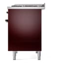 Nostalgie II 40 UPD40FNMPBUB Freestanding Dual Fuel Range with 6 Sealed Burners with Griddle Double Oven with Triple Glass Door with Bronze knobs view 10