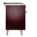 Nostalgie II 40 UPD40FNMPBUC Freestanding Dual Fuel Range with 6 Sealed Burners with Griddle Double Oven with Triple Glass Door with Chrome knobs view 9