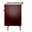 Nostalgie II 40 UPD40FNMPBUP Freestanding Dual Fuel Range with 6 Sealed Burners with Griddle Double Oven with Triple Glass Door with Copper knobs view 10