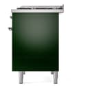 Nostalgie II 40 UPD40FNMPEGC Freestanding Dual Fuel Range with 6 Sealed Burners with Griddle Double Oven with Triple Glass Door with Chrome knobs view 10