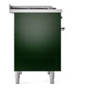 Nostalgie II 40 UPD40FNMPEGC Freestanding Dual Fuel Range with 6 Sealed Burners with Griddle Double Oven with Triple Glass Door with Chrome knobs view 9