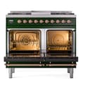 Nostalgie II 40 UPD40FNMPEGP Freestanding Dual Fuel Range with 6 Sealed Burners with Griddle Double Oven with Triple Glass Door with Copper knobs view 3