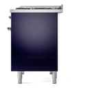 Nostalgie II 40 UPD40FNMPMBC Freestanding Dual Fuel Range with 6 Sealed Burners with Griddle Double Oven with Triple Glass Door with Chrome knobs view 10