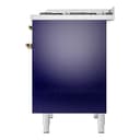 Nostalgie II 40 UPD40FNMPMBG Freestanding Dual Fuel Range with 6 Sealed Burners with Griddle Double Oven with Triple Glass Door with Brass knobs view 10