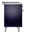 Nostalgie II 40 UPD40FNMPMBP Freestanding Dual Fuel Range with 6 Sealed Burners with Griddle Double Oven with Triple Glass Door with Copper knobs view 9