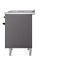 Nostalgie II 40 UPD40FNMPMGB Freestanding Dual Fuel Range with 6 Sealed Burners with Griddle Double Oven with Triple Glass Door with Bronze knobs view 10
