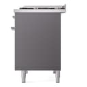 Nostalgie II 40 UPD40FNMPMGC Freestanding Dual Fuel Range with 6 Sealed Burners with Griddle Double Oven with Triple Glass Door with Chrome knobs view 10