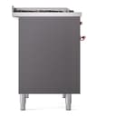 Nostalgie II 40 UPD40FNMPMGP Freestanding Dual Fuel Range with 6 Sealed Burners with Griddle Double Oven with Triple Glass Door with Copper knobs view 9