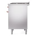 Nostalgie II 40 UPD40FNMPSSP Freestanding Dual Fuel Range with 6 Sealed Burners with Griddle Double Oven with Triple Glass Door with Copper knobs view 10