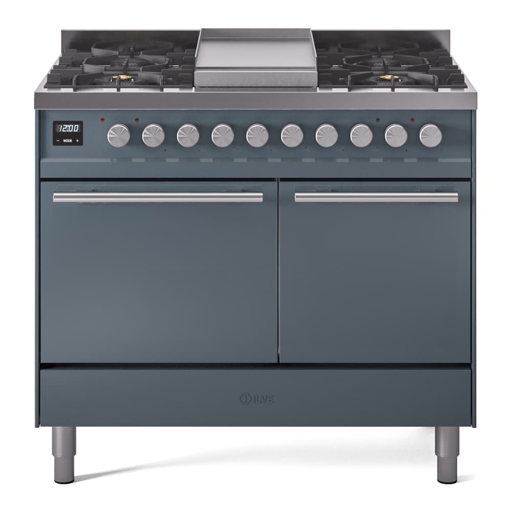 Professional Plus II 40 UPD40FQMPBG Freestanding Dual Fuel Range with 6 Sealed Burners with Griddle Double Oven with Solid Door with Stainless Steel knobs