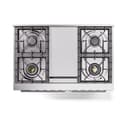Professional Plus II 40 UPD40FQMPBK Freestanding Dual Fuel Range with 6 Sealed Burners with Griddle Double Oven with Solid Door with Stainless Steel knobs view 3