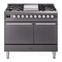 Professional Plus II 40 UPD40FQMPMG Freestanding Dual Fuel Range with 6 Sealed Burners with Griddle Double Oven with Solid Door with Stainless Steel knobs view 1