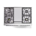 Professional Plus II 40 UPD40FQMPMG Freestanding Dual Fuel Range with 6 Sealed Burners with Griddle Double Oven with Solid Door with Stainless Steel knobs view 3