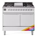 Professional Plus II 40 UPD40FQMPRA Freestanding Dual Fuel Range with 6 Sealed Burners with Griddle Double Oven with Solid Door with Stainless Steel knobs view 1