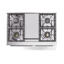 Professional Plus II 40 UPD40FQMPSS Freestanding Dual Fuel Range with 6 Sealed Burners with Griddle Double Oven with Solid Door view 3