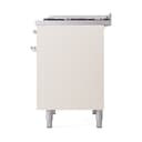 Nostalgie II 40 UPD40FQNMPAWC Freestanding Dual Fuel Range with 6 Sealed Burners with Griddle Double Oven with Solid Door with Chrome knobs view 5