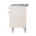 Nostalgie II 40 UPD40FQNMPAWP Freestanding Dual Fuel Range with 6 Sealed Burners with Griddle Double Oven with Solid Door with Copper knobs view 5