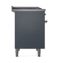 Nostalgie II 40 UPD40FQNMPBGC Freestanding Dual Fuel Range with 6 Sealed Burners with Griddle Double Oven with Solid Door with Chrome knobs view 4