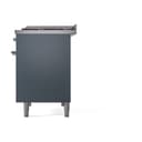 Nostalgie II 40 UPD40FQNMPBGC Freestanding Dual Fuel Range with 6 Sealed Burners with Griddle Double Oven with Solid Door with Chrome knobs view 5