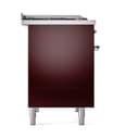 Nostalgie II 40 UPD40FQNMPBUC Freestanding Dual Fuel Range with 6 Sealed Burners with Griddle Double Oven with Solid Door with Chrome knobs view 4