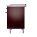 Nostalgie II 40 UPD40FQNMPBUC Freestanding Dual Fuel Range with 6 Sealed Burners with Griddle Double Oven with Solid Door with Chrome knobs view 5