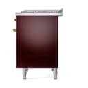 Nostalgie II 40 UPD40FQNMPBUG Freestanding Dual Fuel Range with 6 Sealed Burners with Griddle Double Oven with Solid Door with Brass knobs view 5