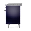 Nostalgie II 40 UPD40FQNMPMBC Freestanding Dual Fuel Range with 6 Sealed Burners with Griddle Double Oven with Solid Door with Chrome knobs view 5