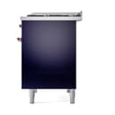 Nostalgie II 40 UPD40FQNMPMBP Freestanding Dual Fuel Range with 6 Sealed Burners with Griddle Double Oven with Solid Door with Copper knobs view 5