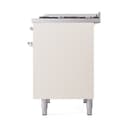 Nostalgie II 40 UPD40FQNMPWHC Freestanding Dual Fuel Range with 6 Sealed Burners with Griddle Double Oven with Solid Door with Chrome knobs view 5