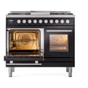 Professional Plus II 40 UPD40FWMPBK Freestanding Dual Fuel Range with 6 Sealed Burners with Griddle Double Oven with Triple Glass Door with Stainless Steel knobs view 4