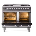 Professional Plus II 40 UPD40FWMPMG Freestanding Dual Fuel Range with 6 Sealed Burners with Griddle Double Oven with Triple Glass Door with Stainless Steel knobs view 3