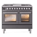Professional Plus II 40 UPD40FWMPMG Freestanding Dual Fuel Range with 6 Sealed Burners with Griddle Double Oven with Triple Glass Door with Stainless Steel knobs view 2