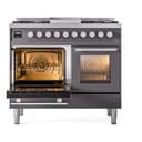 Professional Plus II 40 UPD40FWMPMG Freestanding Dual Fuel Range with 6 Sealed Burners with Griddle Double Oven with Triple Glass Door with Stainless Steel knobs view 4