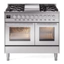 Professional Plus II 40 UPD40FWMPSS Freestanding Dual Fuel Range with 6 Sealed Burners with Griddle Double Oven with Triple Glass Door view 1
