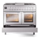 Professional Plus II 40 UPD40FWMPSS Freestanding Dual Fuel Range with 6 Sealed Burners with Griddle Double Oven with Triple Glass Door view 6