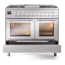 Professional Plus II Series 40 inch Freestanding Dual Fuel Range with Natural Gas, 6 Sealed Burners, Double Ovens, 4.3 cu. ft. Total Oven Capacity, Griddle, Convection Oven, Continuous Grates, Storage Drawer view 6