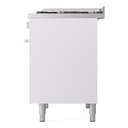 Professional Plus II 40 UPD40FWMPWH Freestanding Dual Fuel Range with 6 Sealed Burners with Griddle Double Oven with Triple Glass Door with Stainless Steel knobs view 10