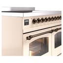 Nostalgie II Series 40 inch Freestanding Electric Induction Range with 6 Elements, Smoothtop Cooktop, 4.3 cu. ft. Total Oven Capacity, Convection Oven, Storage Drawer with Bronze Trim view 7
