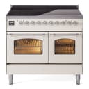 Nostalgie II 40 UPDI406NMPAWC Freestanding Electric Range Range with Induction Double Oven with Triple Glass Door with Chrome knobs view 1